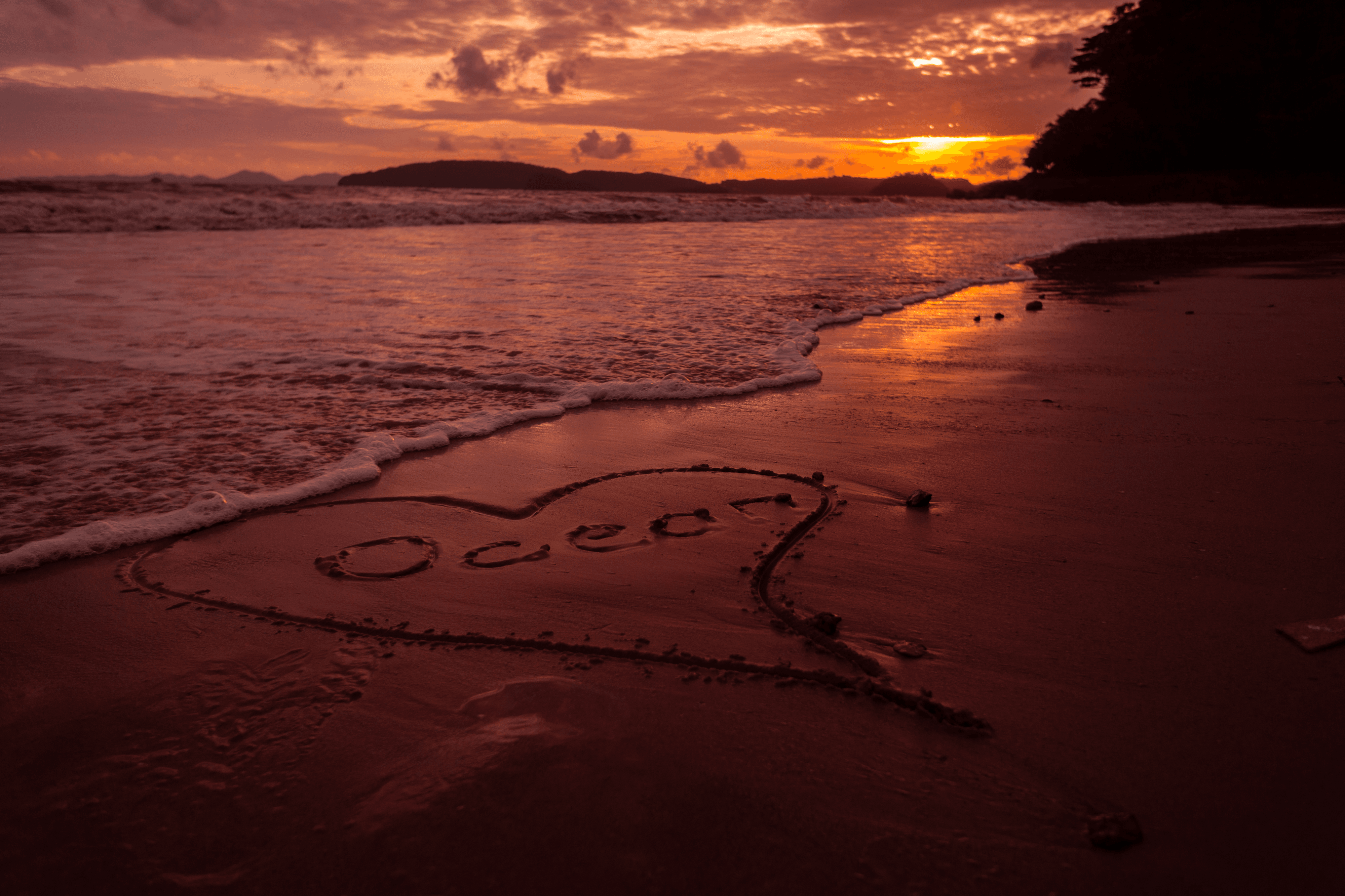 Ocean Love at Sunset