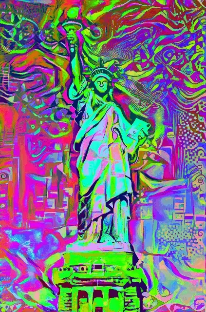 Trippy Lady Liberty