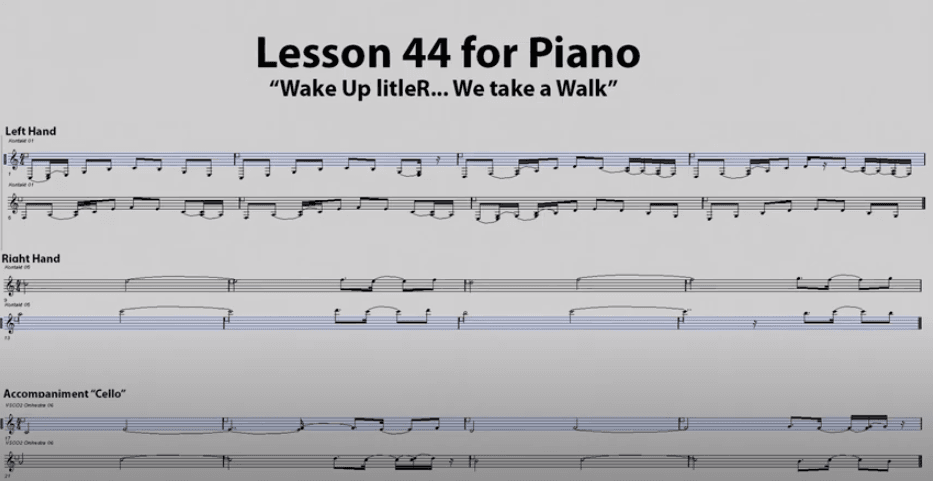 Lesson 44 for Piano