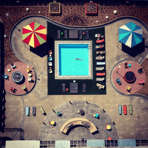 Pools from above