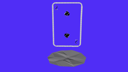 Paper deuce of spades