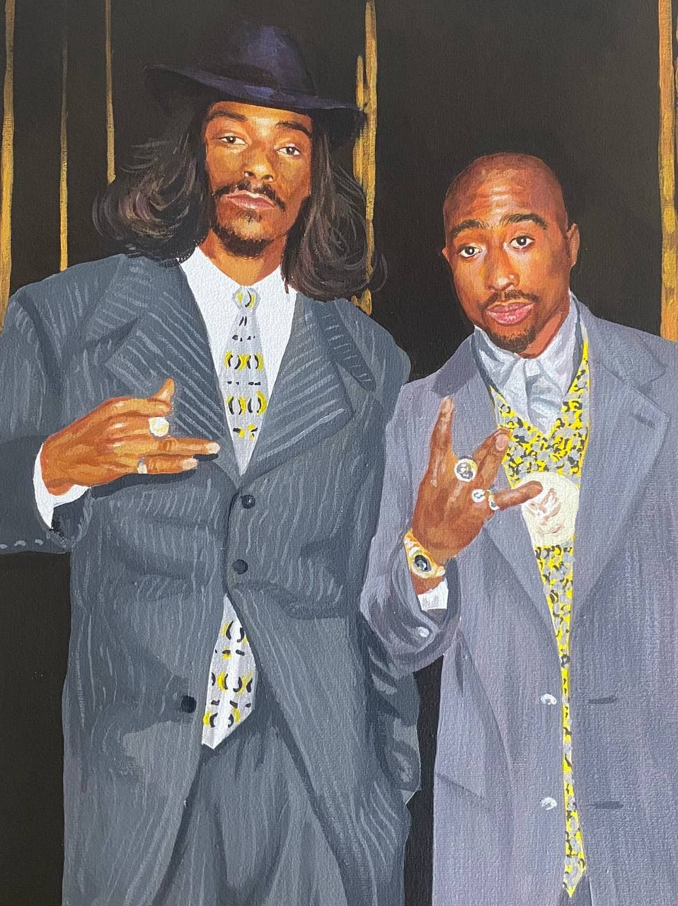 SnoopDogg and 2Pac Painting by BrightNFT