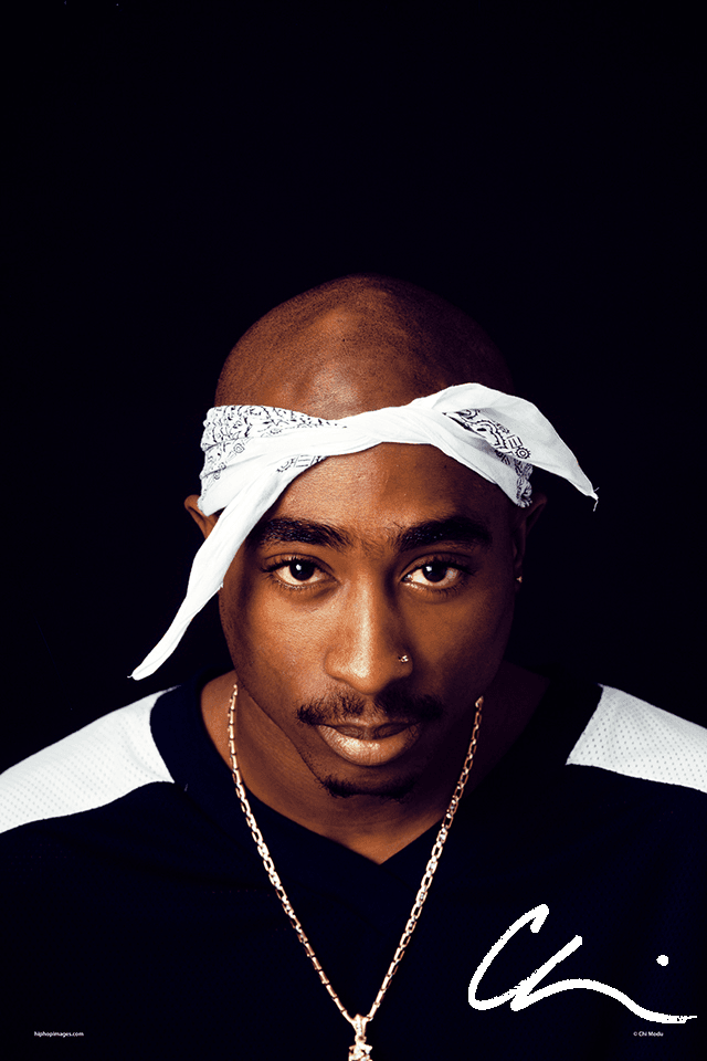 Tupac Shakur 1994 from the hip hop images digital poster series by Chi Modu