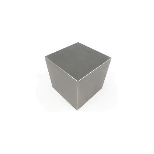 The Tungsten Cube 14.545 inch, 2000 lb (1 Ton, 907 kg) cube held in