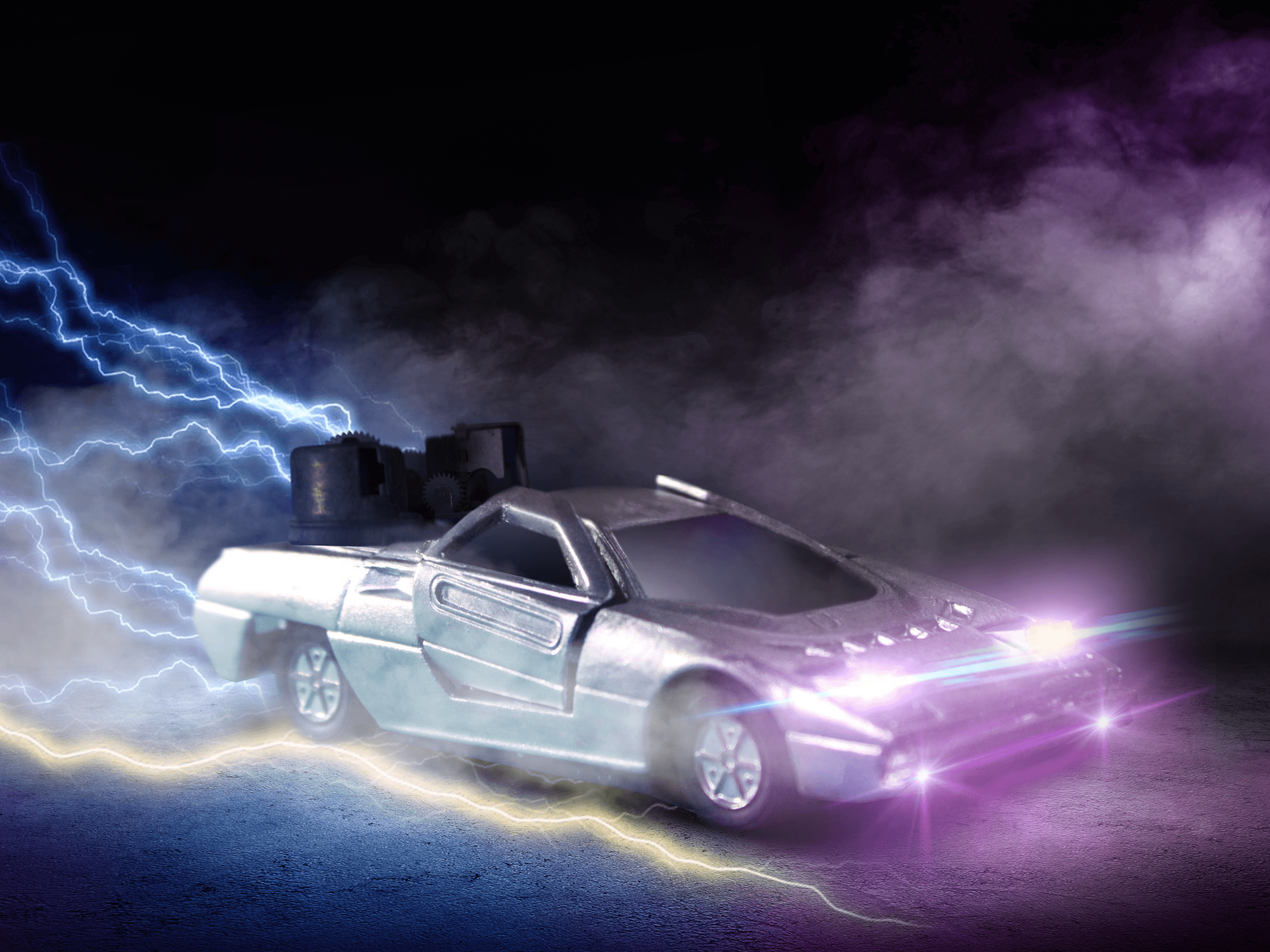 Scale model photography ( back to the future )