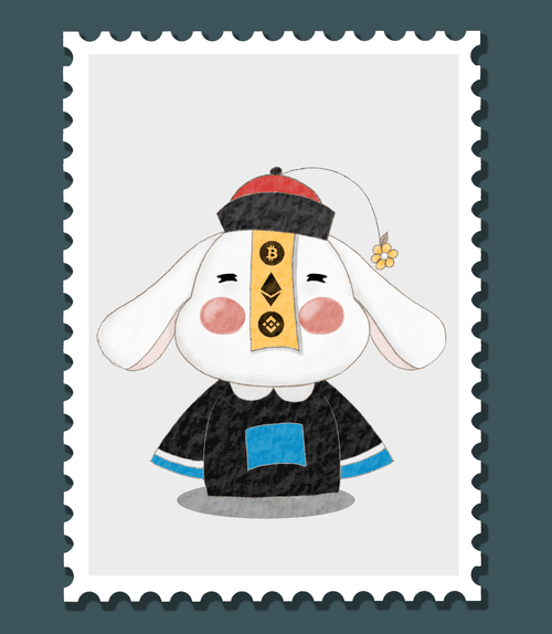 Stamp#012_little dog ghost Kong Koi