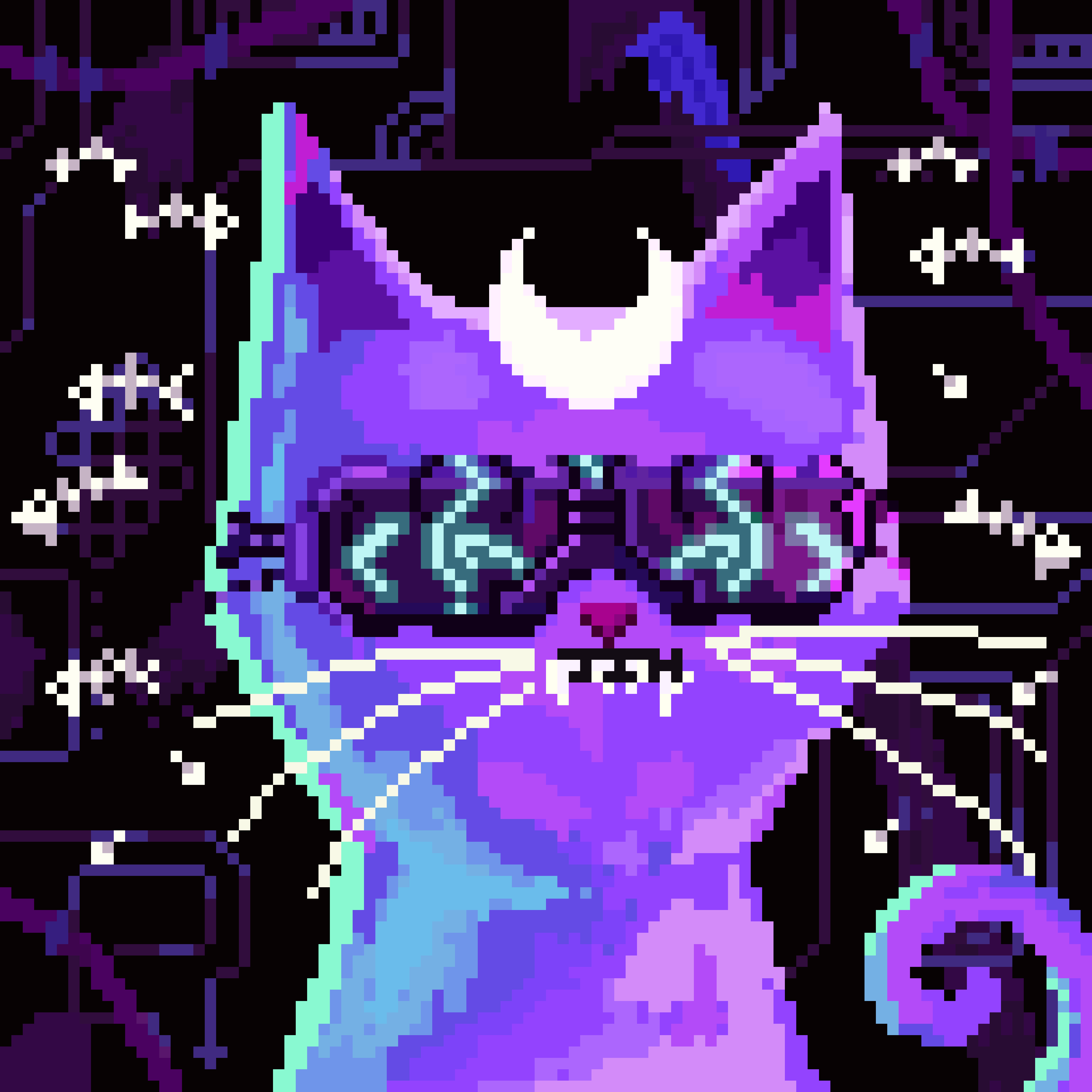 Pixel Hyper Cat #0096