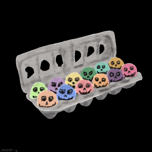 Gangland Skull Eggs - (Easter 2021 Limited Edition) - Edition of 20 by Eddie Gangland