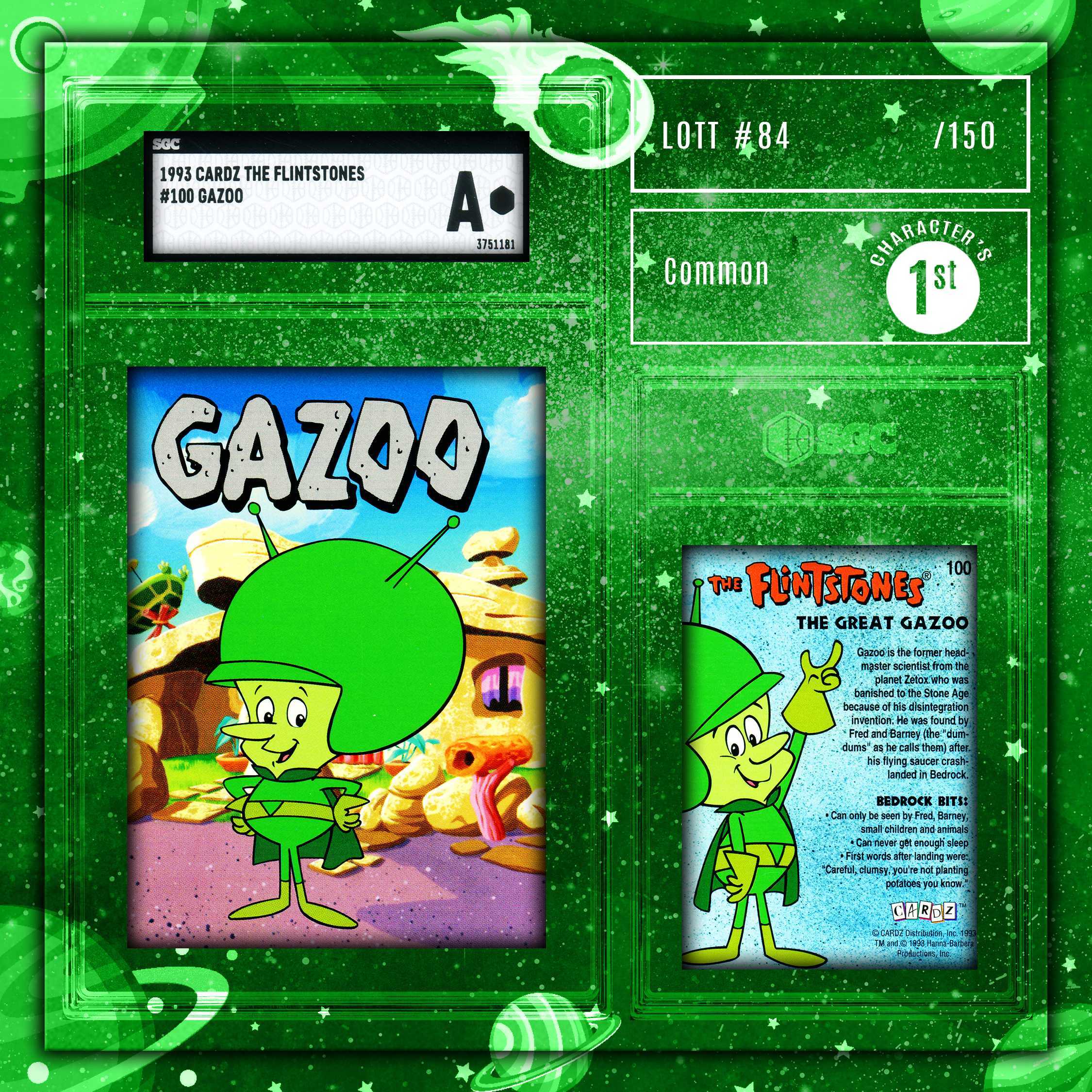 Gazoo - (1993 Cardz - The Flintstones SGC A)