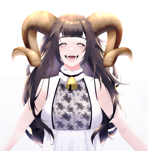 #004 黒山羊の女の子-Black Goat Girl