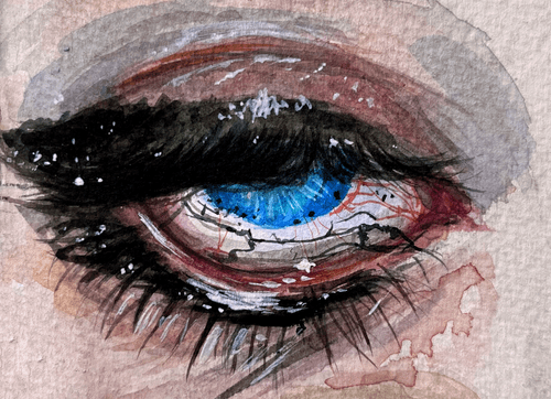 Watercolor eye "2022"