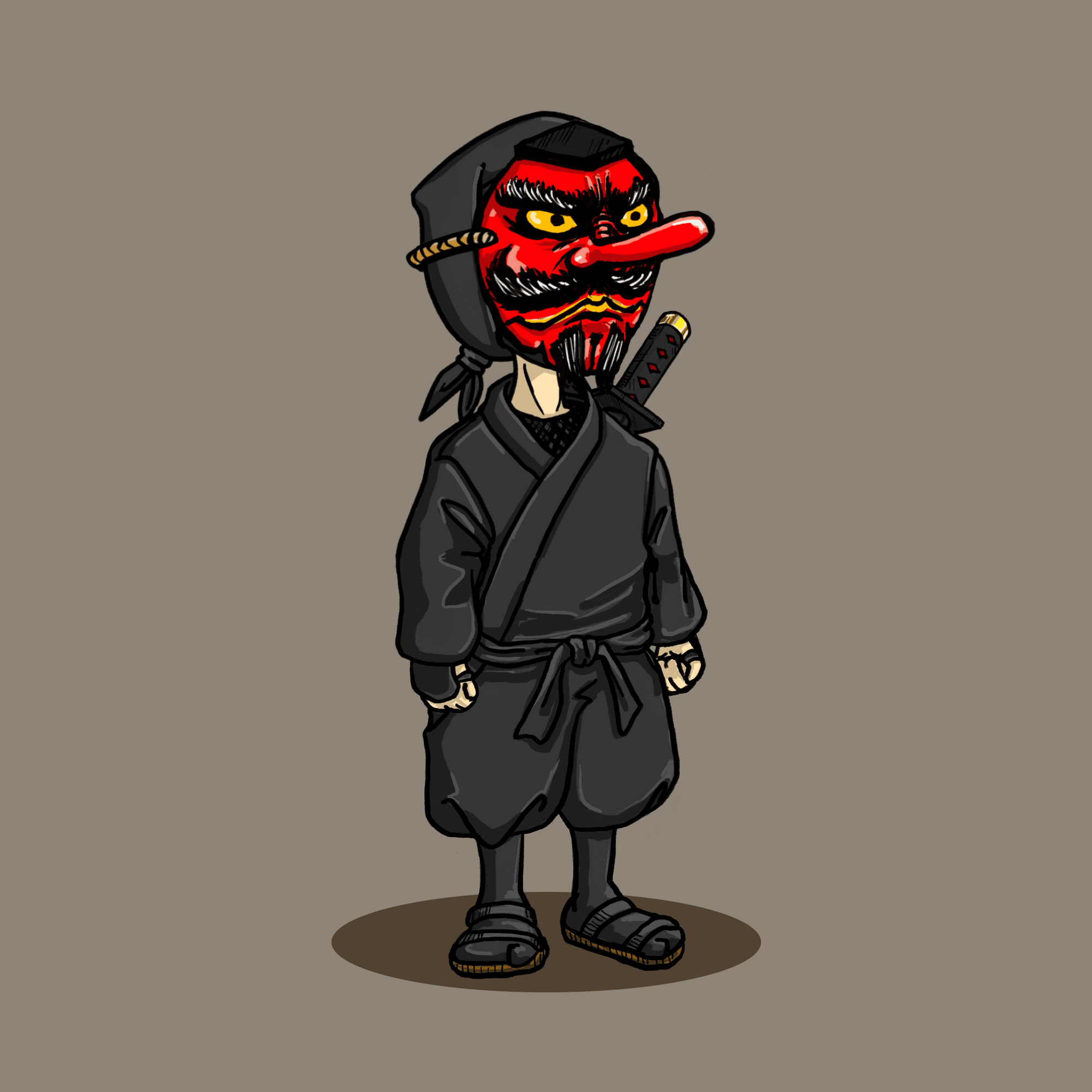 Ninja PFP #0009 TENGU - Various Ninja PFP | OpenSea