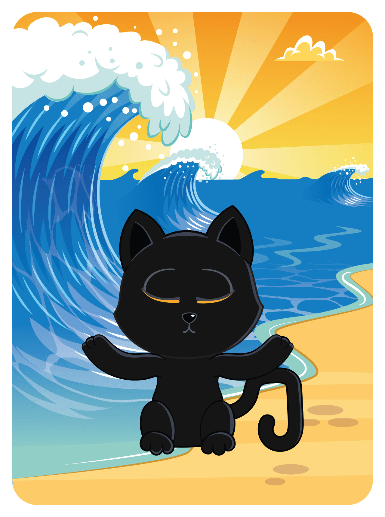 Very, Very, Very, Very, Lucky Black Cat #22942