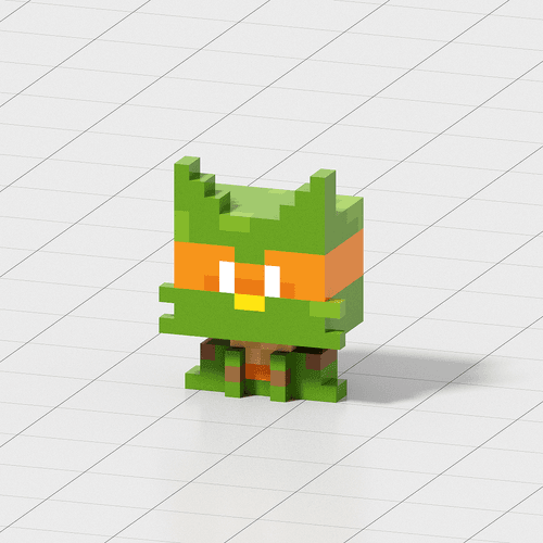 Crypto Voxel Cat #006