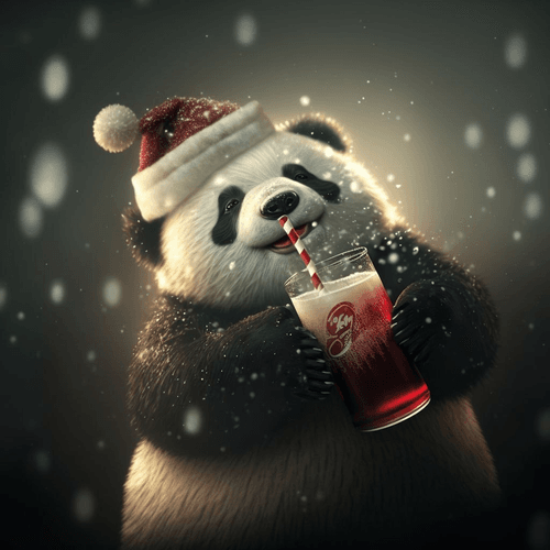 New year panda