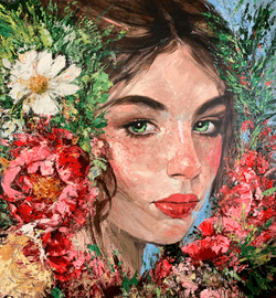 Flowers portrait series collection image