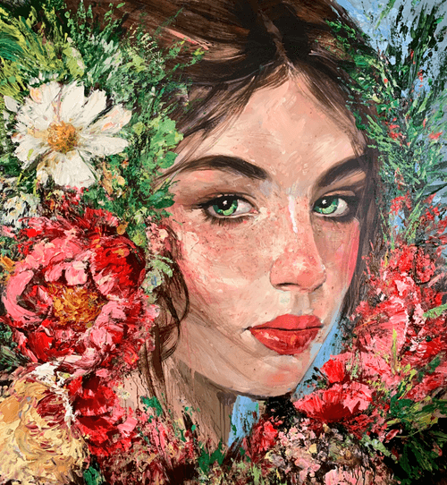 Flowers portrait series
