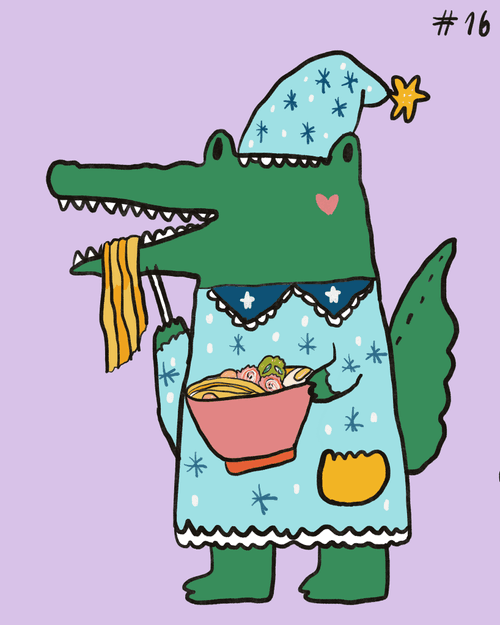 16 Croco eat Ramen