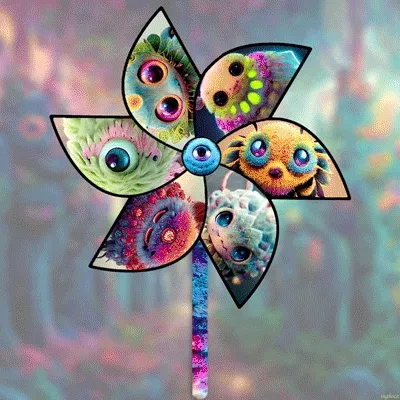 Pinwheel #475  Custom for El AI Monsters