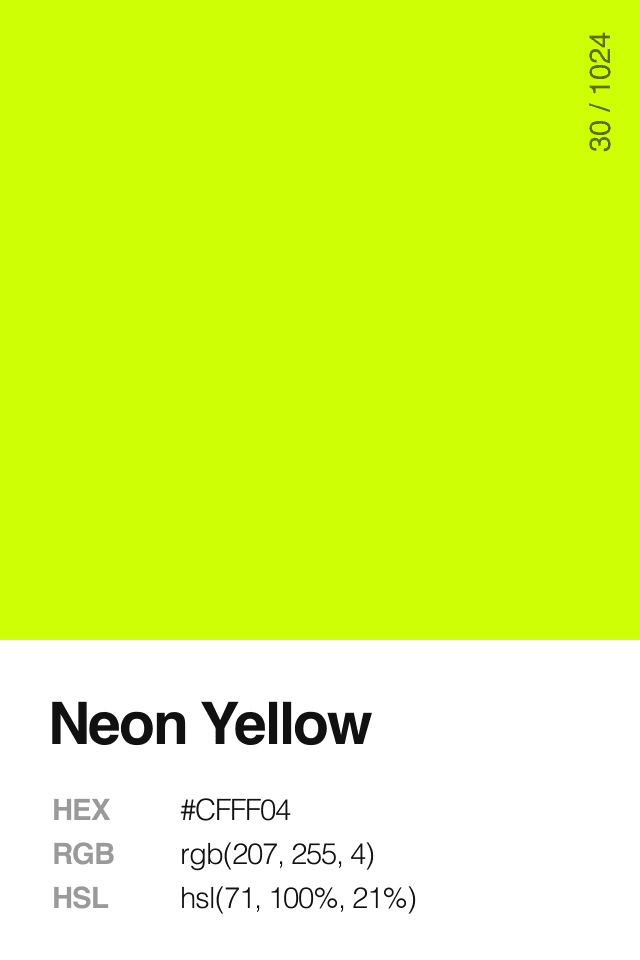 Neon Yellow Color