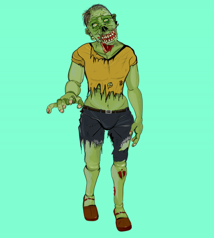 Green Zombie #9