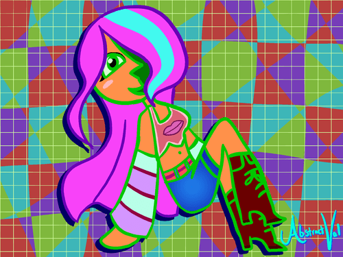 ABSTRACTVAL ART 39 - Proud Woman