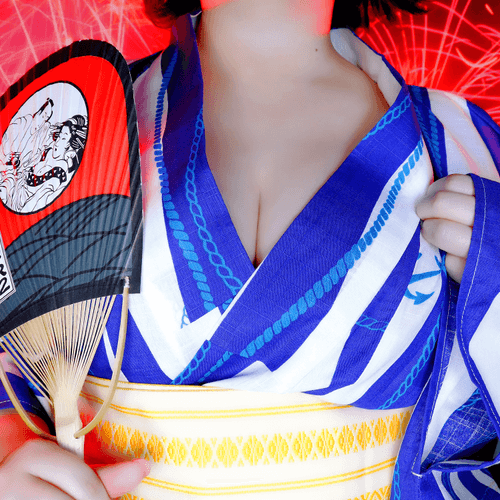 Boob Selfie Art #002 [Fireworks in a Yukata]Other cuts