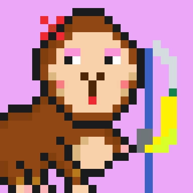 Pixel Angler #114 (gorilla girl) 