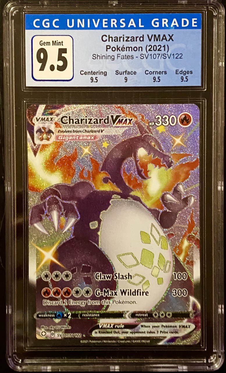 Charizard VMAX CGC Graded 9 - offers 2021 Shining Fates SV107/SV122 Shiny Vault