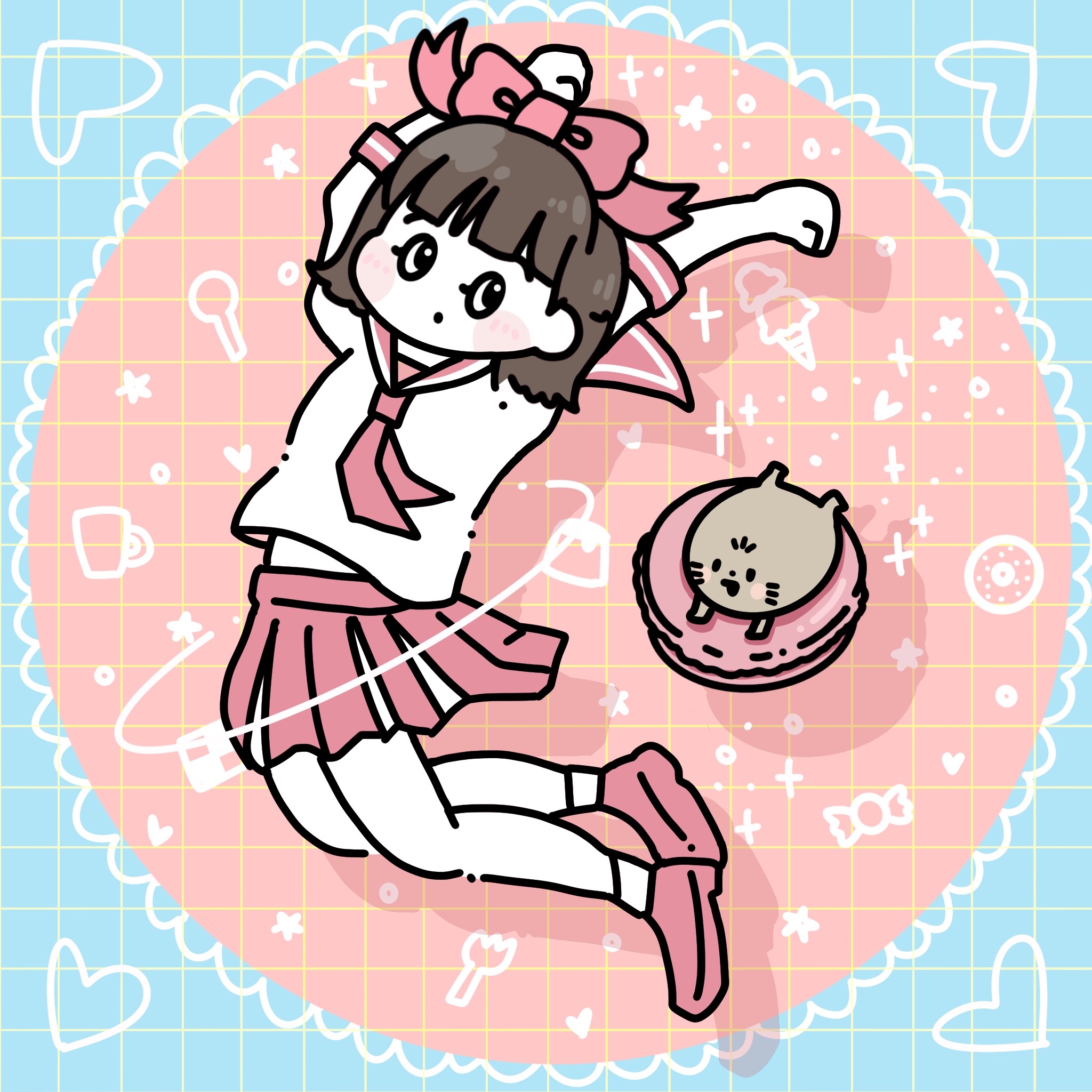 Jumping Girl MOG_ogura Fan Art #1