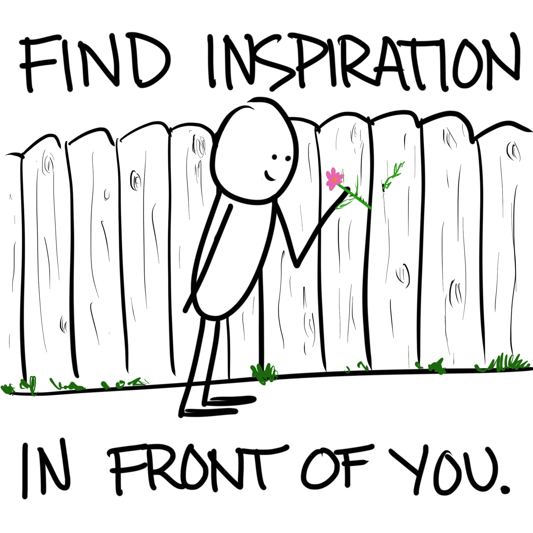 Finding inspiration that sticks out.