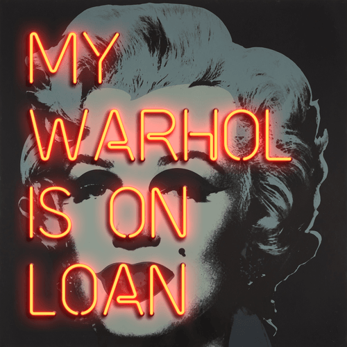 My Warhol Is On Loan (Silver + Red)