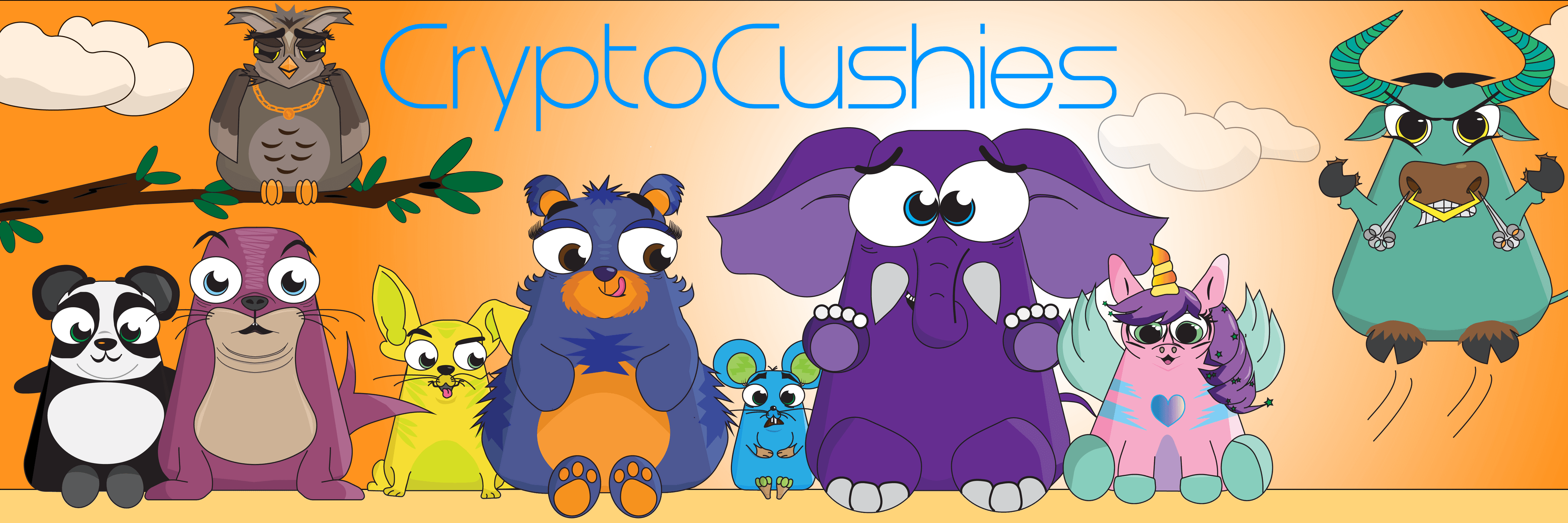 CryptoCushies banner