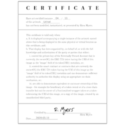 Certificate of Inauthenticity collection image