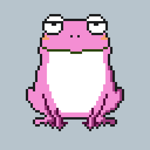Pink frog_dystopianimal #020