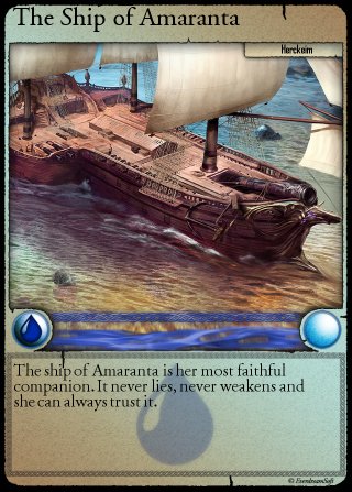 CRYSTALIBUR Ship of Amaranta | Spells of Genesis Card | 200 issued - Contents Loading