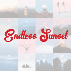 Endless sunset. collection image