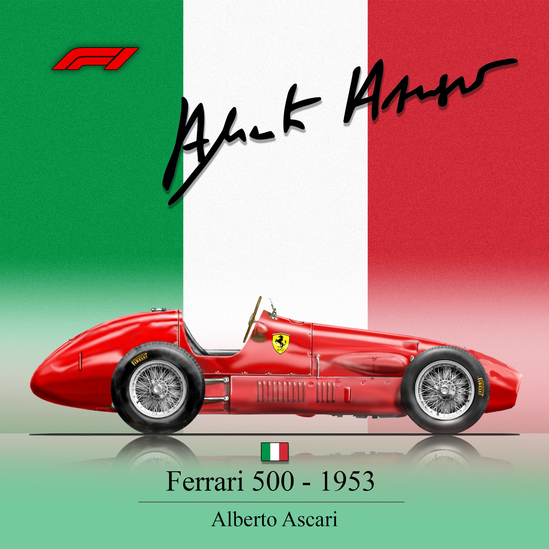 Juan Manuel Fangio - Ferrari D50 - 1956 - Formula 1 Champion cars