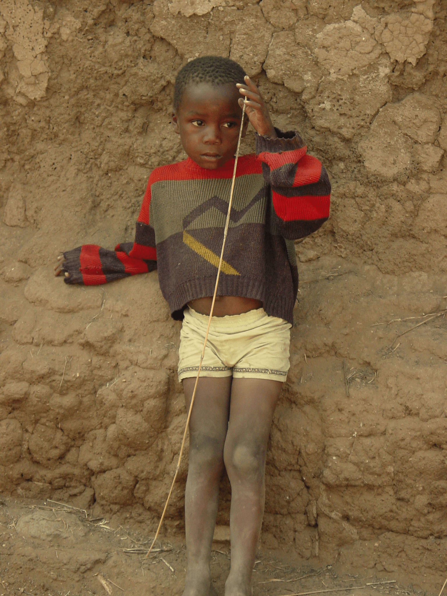 Africa Boy with Stick