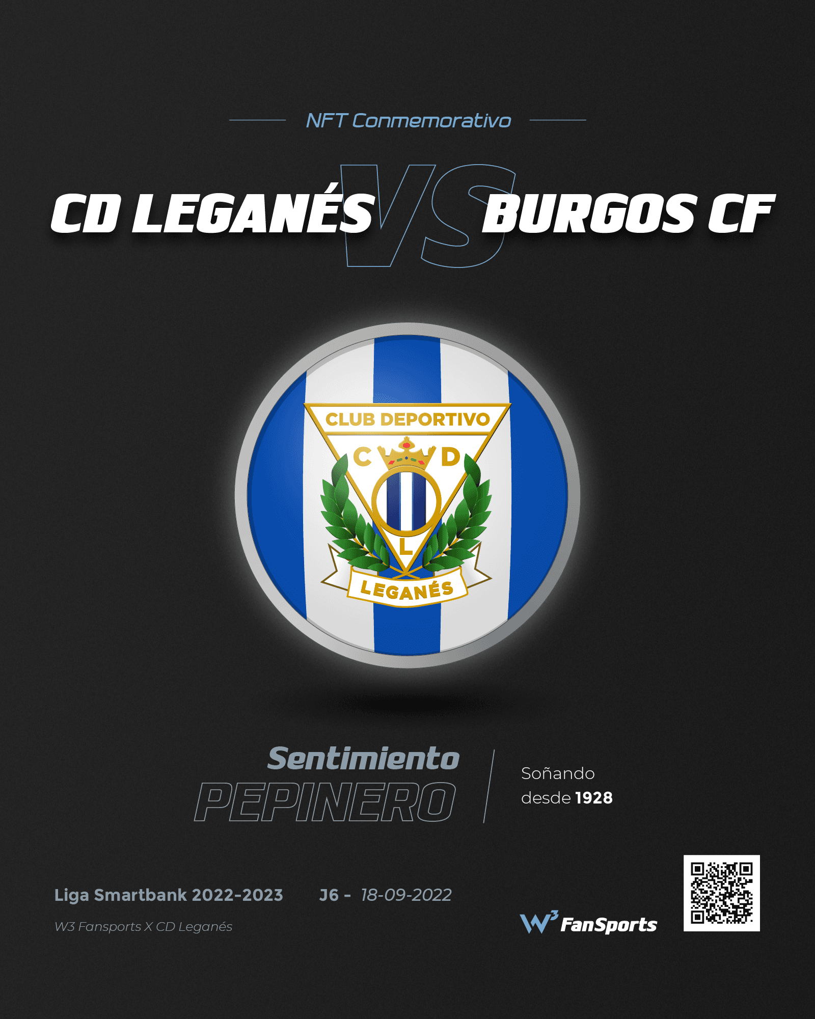 CD Leganés vs Burgos CF J6 18/09/2022 - Conmemorativo