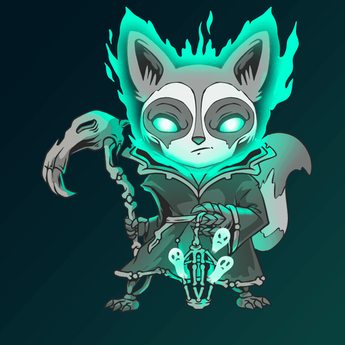 Necromancer Lich Raccoon #005