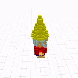 Merwin - Surfer Gnome (Game Ready to Rig 3D)