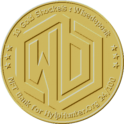10 Gold Shockels + Promo code for 1000 TET ( 15% Bonus ) NFT Bank / HyipHunter / Wisedeposit 24/100