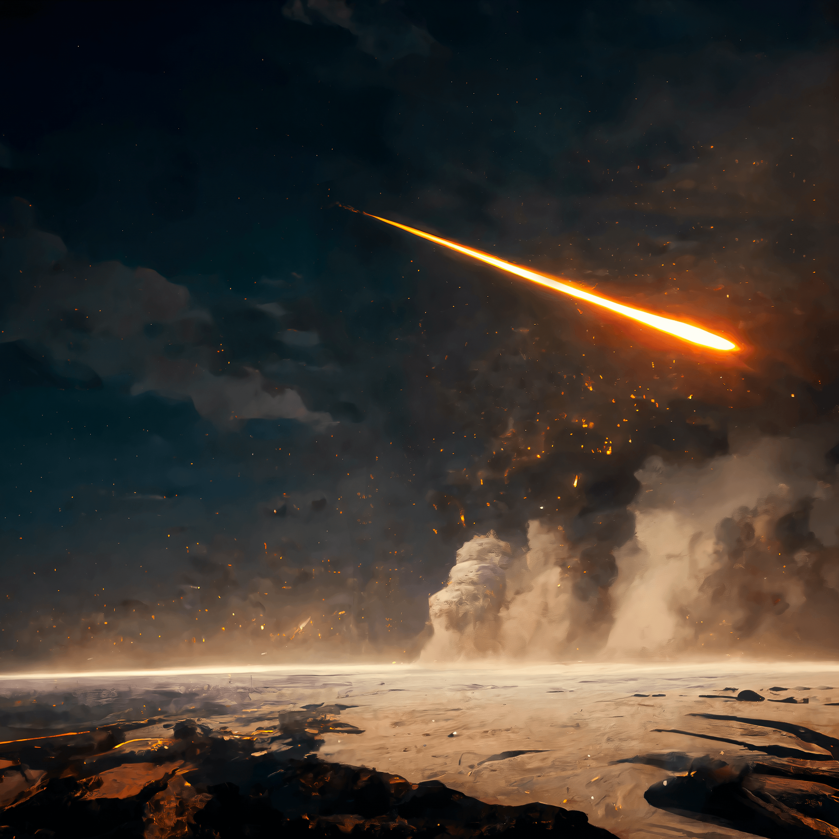 Meteorites shaping earth