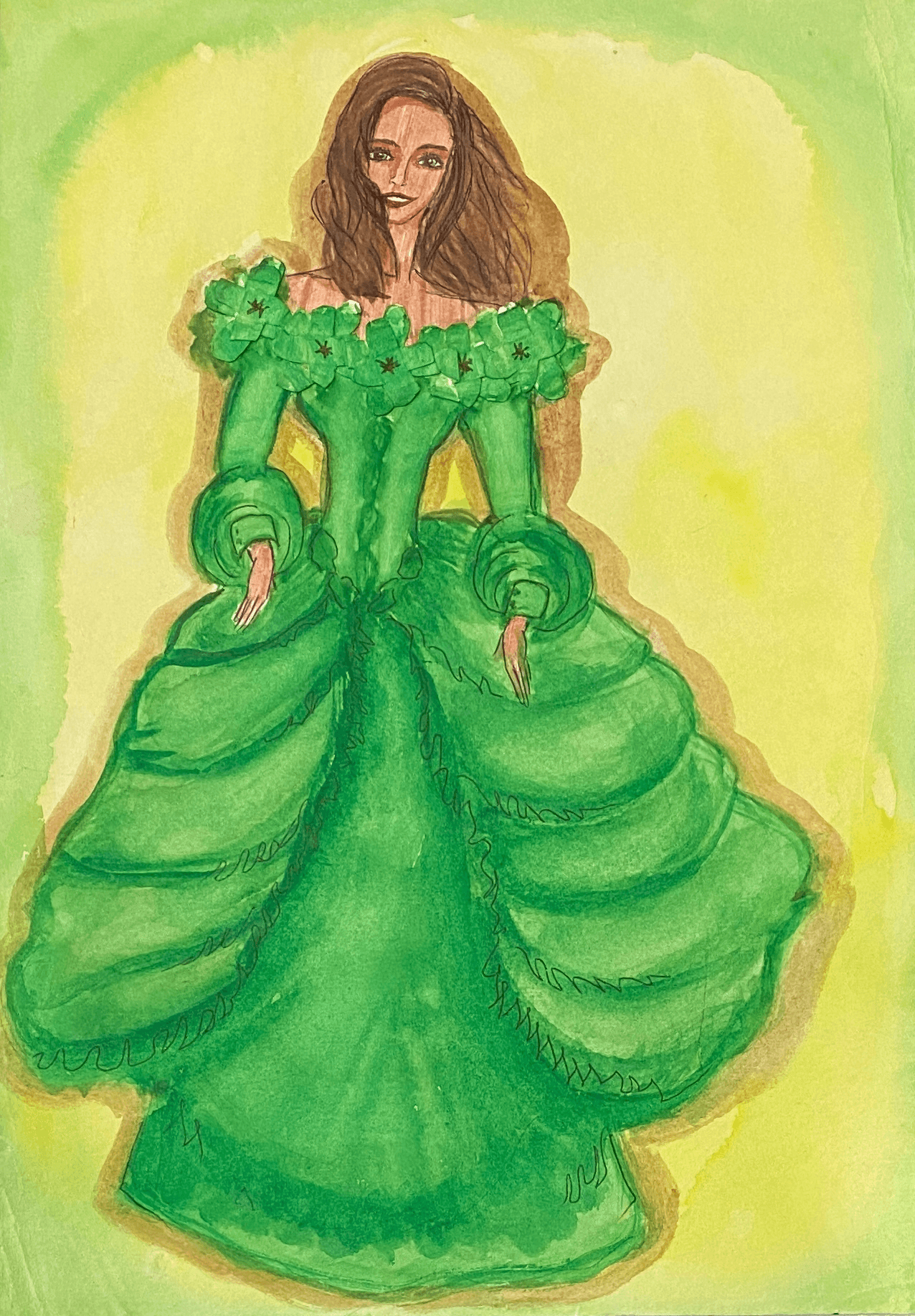 Evening dress sketch