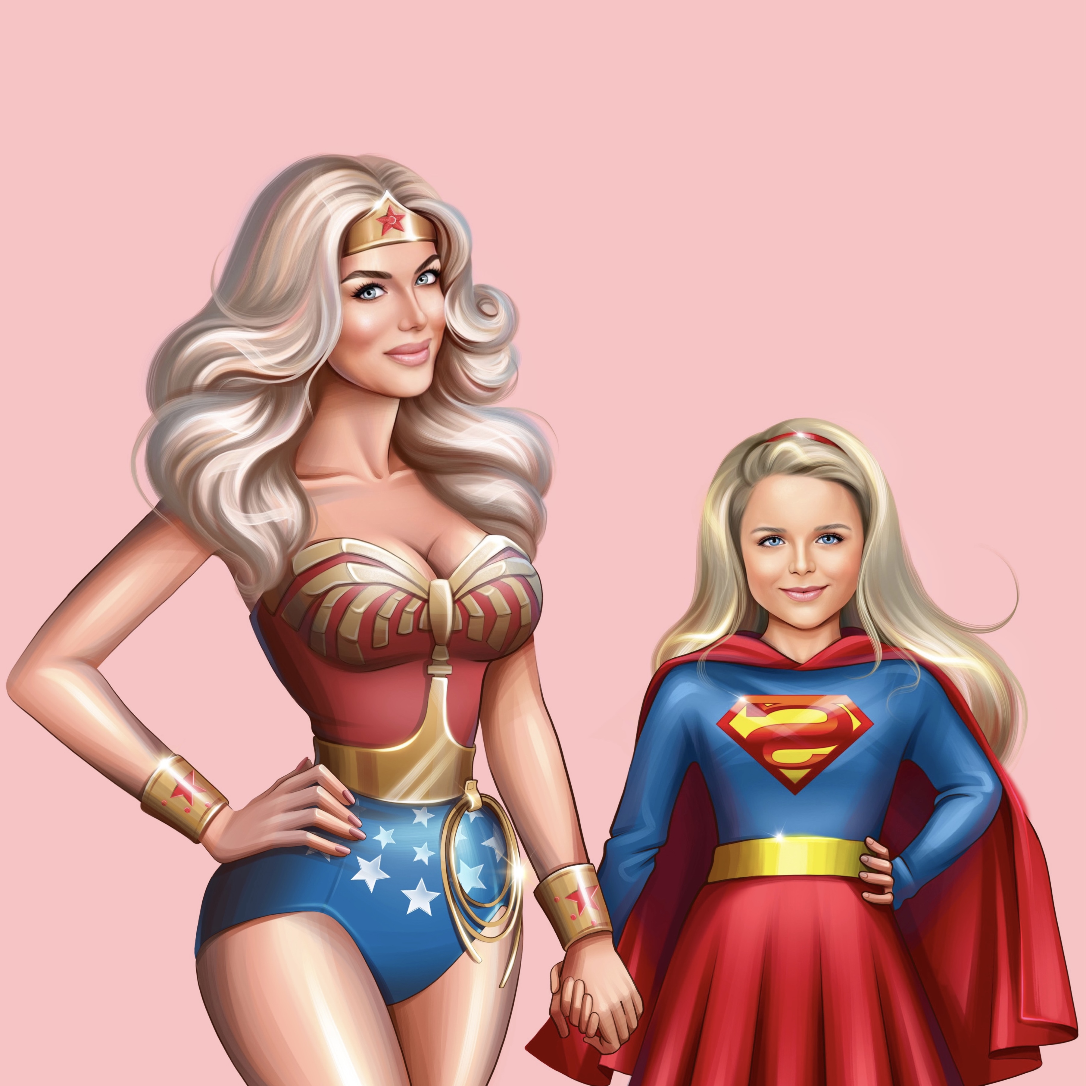 super Girl and Mini Super Girl - Patricia Kiss