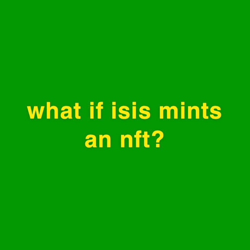 what if isis mints an nft?