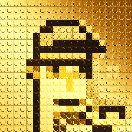 Brick Mosaic Punk #015