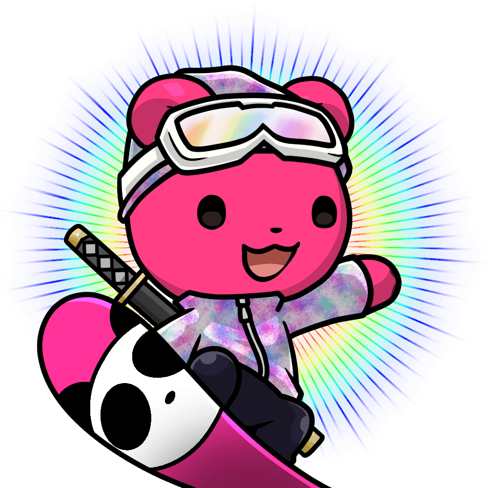 Leelee-Snow boarder-Pinkbear #03344