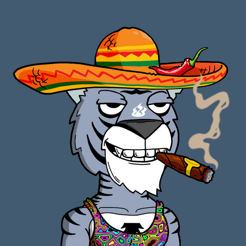Grouchy Tiger Social Club #604